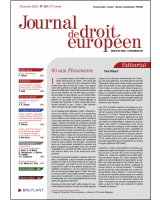 Journal de droit européen - 2023/10