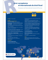 Revue européenne et internationale de droit fiscal / European and International Journal...- 2024/1