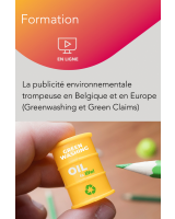 Webinaire – La publicité environnementale trompeuse en Belgique et en Europe (Greenwashing et Green Claims)