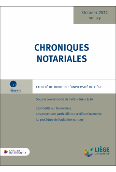 Chroniques notariales 79