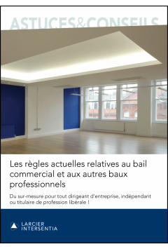 Les règles actuelles relatives au bail commercial et aux autres baux professionnels