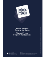 Revue de droit commercial belge – Tijdschrift voor Belgisch Handelsrecht