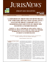 JurisNews – Droit des sociétés