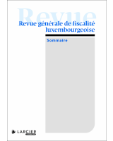 Revue générale de fiscalité luxembourgeoise