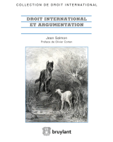 Droit international et argumentation