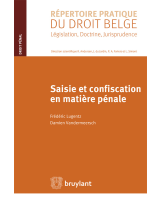 Saisie et confiscation en matière pénale