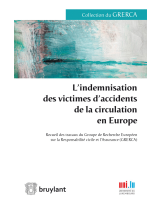 L'indemnisation des victimes d'accidents de la circulation en Europe