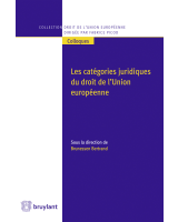 Les catégories juridiques du droit de l'Union européenne