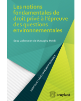 Les notions fondamentales de droit privé à l'épreuve des questions environnementales