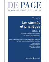 Traité de droit civil belge – Tome V : Les sûretés et privilèges