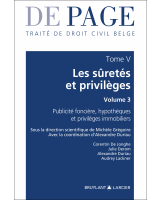 Traité de droit civil belge – Tome V : Les sûretés et privilèges