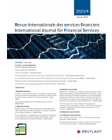 Revue internationale des services financiers / International Journal for Financial Services - 2023/4