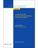 Le droit de la sécurité d'approvisionnement énergétique dans l'Union européenne