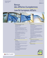 Revue des affaires européennes - 2024/2