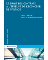 Le droit des contrats à l’épreuve de l’économie de partage