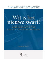 Wit is het nieuwe zwart! - Pleidooi voor een hervorming van de fiscale fraudebestrijding