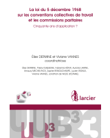 La loi du 5 décembre 1968 sur les conventions collectives du travail et les commissions paritaires