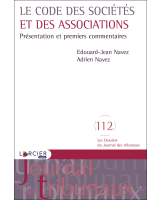 Le Code des sociétés et des associations