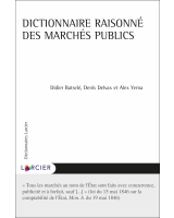 Dictionnaire raisonné des marchés publics 