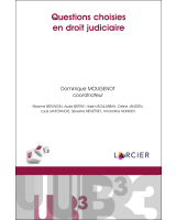 Questions choisies en droit judiciaire