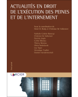 Actualités en droit de l’exécution des peines et de l’internement