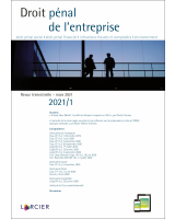 Droit pénal de l'entreprise 2021/1