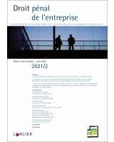 Droit pénal de l'entreprise 2021/2