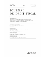 Journal de droit fiscal 2021/3-4