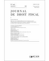 Journal de droit fiscal 2021/5-6