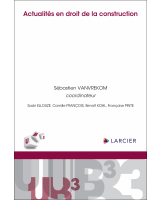 Actualités en droit de la construction