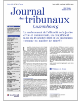 Journal des tribunaux Luxembourg 2023/1