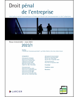 Droit pénal de l'entreprise 2023/1