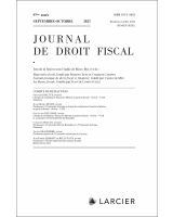 Journal de droit fiscal - 2023/9-10