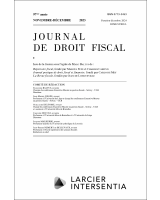 Journal de droit fiscal - 2023/11-12