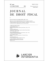 Journal de droit fiscal - 2024/1-2