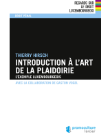 Introduction à l'art de la plaidoirie