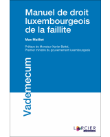 Manuel de droit luxembourgeois de la faillite