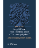 De gelijkheid voor openbare lasten of “de lastengelijkheid”