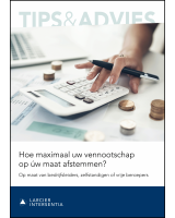 Hoe maximaal uw vennootschap op úw maat afstemmen?