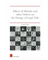 Effects of Mistake and Other Defects on the Passage of Legal Title