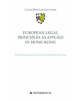 European Legal Principles as Applied in Hong Kong