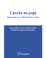 L'accès au juge 