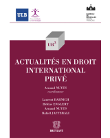 Actualités en droit international privé