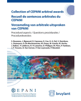 Recueil des sentences arbitrales du Cepani / Verzameling van arbitrale uitspraken van Cepani