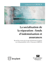 La socialisation de la réparation : fonds d'indemnisation et assurances