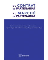 Du contrat de partenariat au marché de partenariat