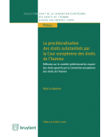 La procéduralisation des droits substantiels par la Cour européenne des droits de l'homme