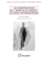 La construction du "droit à la vérité" en droit international