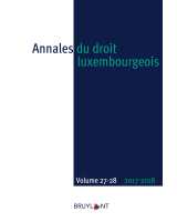 Annales du droit luxembourgeois – Volumes 27-28 – 2017-2018