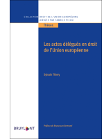 Les actes délégués en droit de l'Union européenne